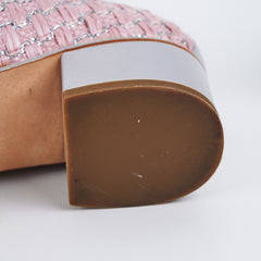 Chanel Woven Pink Shoes 38