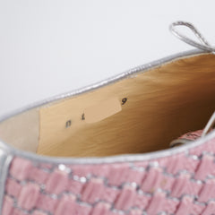 Chanel Woven Pink Shoes 38