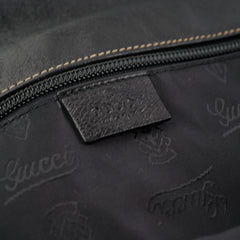 Gucci Crest Chain Messenger Bag Black
