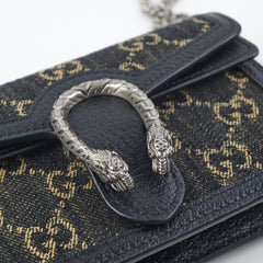 Gucci Dionysus Super Mini GG Shoulder Bag Black