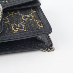 Gucci Dionysus Super Mini GG Shoulder Bag Black