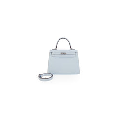 Hermes Kelly 25 Epsom Blue Brume - Stamp Y