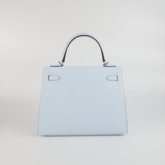 Hermes Kelly 25 Epsom Blue Brume - Stamp Y