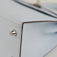 Hermes Kelly 25 Epsom Blue Brume - Stamp Y