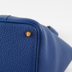 Hermes 18 Picotin Lock Bag Blue Saphir Y Stamp 2020