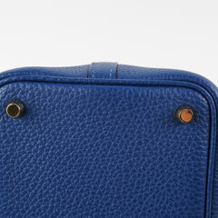 Hermes 18 Picotin Lock Bag Blue Saphir Y Stamp 2020