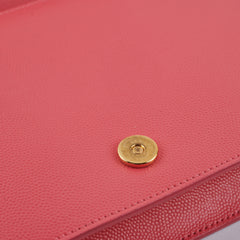 Saint Laurent Medium Kate Clutch Pink