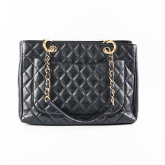 Chanel Grand Shopping Tote GST Black Caviar GHW Shoulder Bag