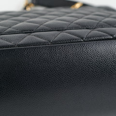 Chanel Grand Shopping Tote GST Black Caviar GHW Shoulder Bag