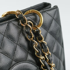 Chanel Grand Shopping Tote GST Black Caviar GHW Shoulder Bag