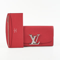 Louis Vuitton Dark Pink Long Wallet