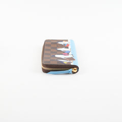 Louis Vuitton 2017 Christmas Penguin Damier Ebene Long Wallet HOLD