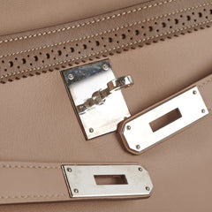 Hermes Kelly 35 Ghillies Swift Argile/Etoupe Stamp [P] (2012)