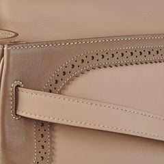 Hermes Kelly 35 Ghillies Swift Argile/Etoupe Stamp [P] (2012)