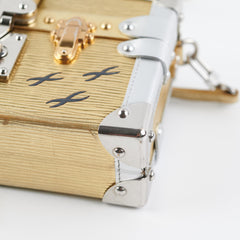 ITEM 9 - Louis Vuitton Petite Malle Gold/Silver