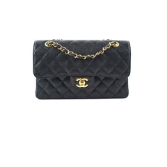 Chanel Small Classic Double Flap Caviar Black