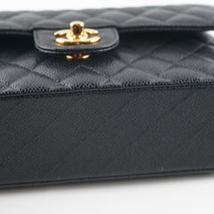 Chanel Small Classic Double Flap Caviar Black