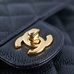 Chanel Small Classic Double Flap Caviar Black