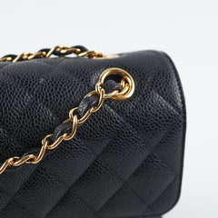 Chanel Small Classic Double Flap Caviar Black