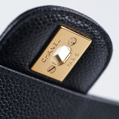 Chanel Small Classic Double Flap Caviar Black