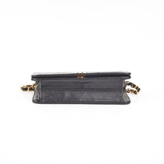 Chanel Vintage Flap Black 24k Gold