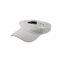Chanel White Sun Visor Hat