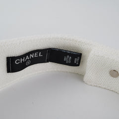 Chanel White Sun Visor Hat