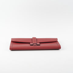 Hermes Jige Elan 29 Veau Swift Clutch Rouge Stamp X