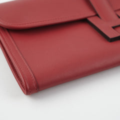 Hermes Jige Elan 29 Veau Swift Clutch Rouge Stamp X