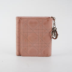 Dior Mini Lady Dior Wallet Pink