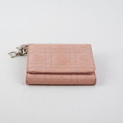 Dior Mini Lady Dior Wallet Pink