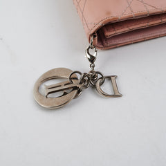 Dior Mini Lady Dior Wallet Pink