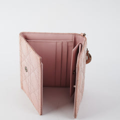 Dior Mini Lady Dior Wallet Pink