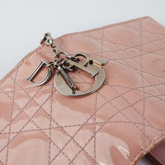 Dior Mini Lady Dior Wallet Pink