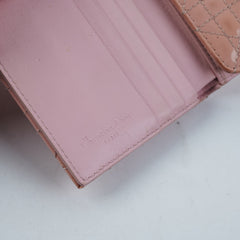 Dior Mini Lady Dior Wallet Pink