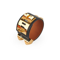 Hermes Kelly Dog Bangle Noir - [Q] Stamp