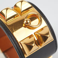 Hermes Kelly Dog Bangle Noir - [Q] Stamp