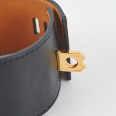 Hermes Kelly Dog Bangle Noir - [Q] Stamp