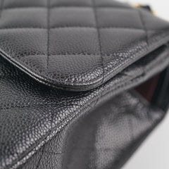 Chanel Quilted Jumbo Caviar GHW Black (Microshipped)