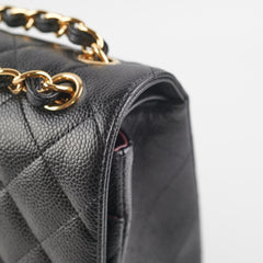 Chanel Quilted Jumbo Caviar GHW Black (Microshipped)
