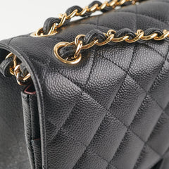 Chanel Quilted Jumbo Caviar GHW Black (Microshipped)