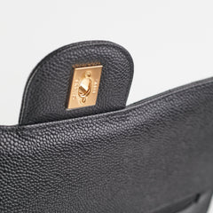Chanel Quilted Jumbo Caviar GHW Black (Microshipped)