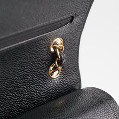 Chanel Quilted Jumbo Caviar GHW Black (Microshipped)