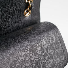 Chanel Quilted Jumbo Caviar GHW Black (Microshipped)