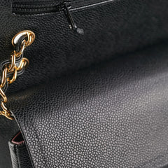 Chanel Quilted Jumbo Caviar GHW Black (Microshipped)