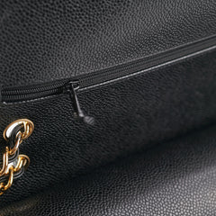 Chanel Quilted Jumbo Caviar GHW Black (Microshipped)