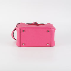 Hermes Mini Lindy Clemence Rose Shocking - Stamp Z (2021)