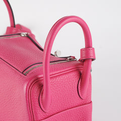 Hermes Mini Lindy Clemence Rose Shocking - Stamp Z (2021)