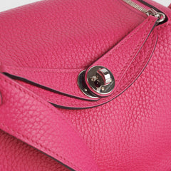 Hermes Mini Lindy Clemence Rose Shocking - Stamp Z (2021)