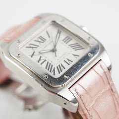 Cartier Santos De Watch Pink Automatic Movement